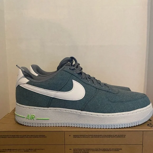 Nike Air Force Low '07 'Recycled Canvas size 12 ozone blue